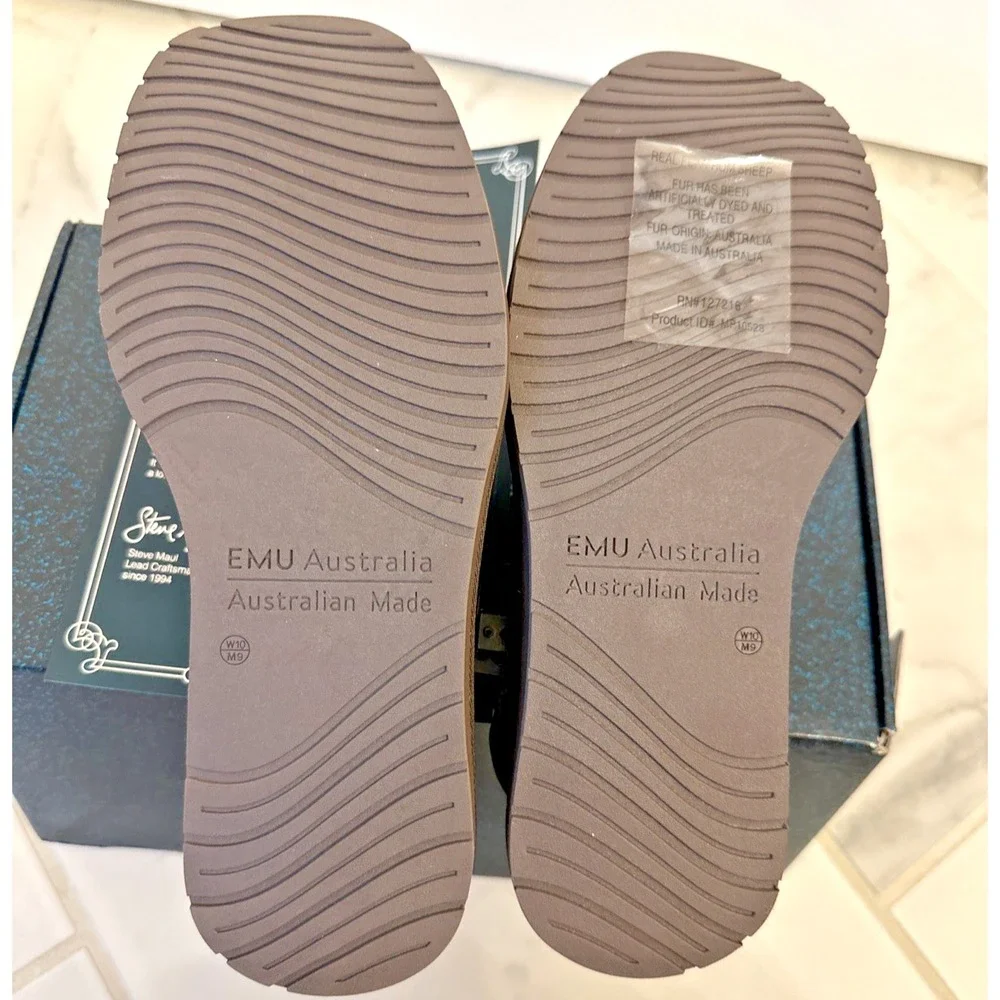 EMU MP10528 Platinum Esperence Men Size 9 Women Size 10 Sheepskin Slippers Brown